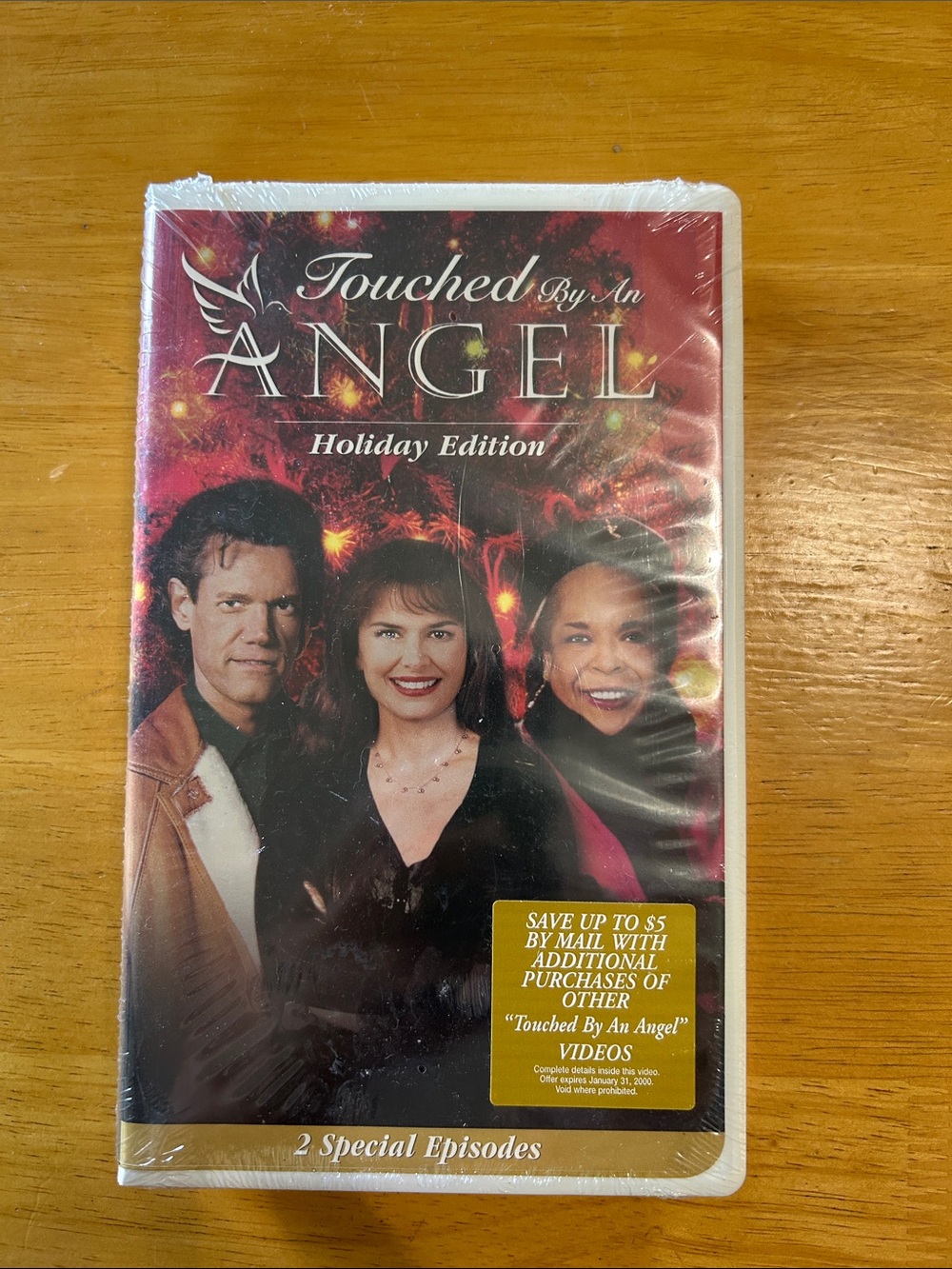 Touched By An Angel Holiday Edition VHS - Red, Black
